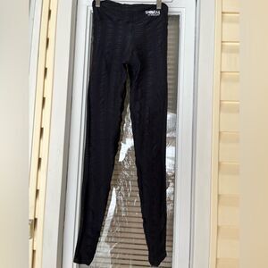 Booty by Brabants black workout leggings, high waisted, preowned, OS